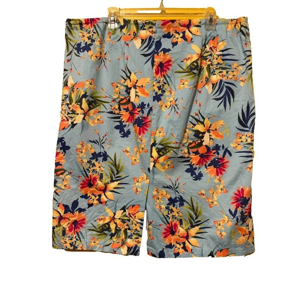 Talbots Floral Tropical Skirt Women’s‎ Size 18W Vacation Resortwear
